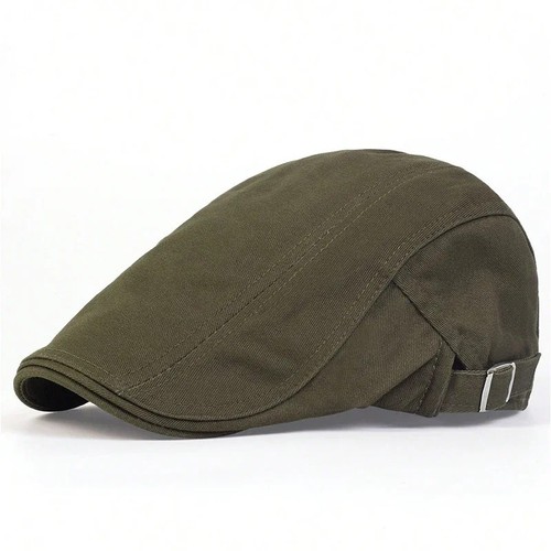 Men flat cap washed - men, newsboy