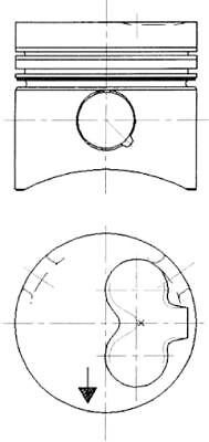 Kolbenschmidt 90732600 piston - 90732600,