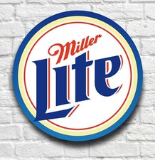 MILLER LIGHT PLAQUE Wall Sign