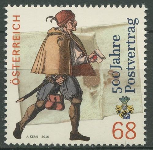 Austria 2016 postal treaty - 2016,