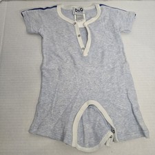 DOLCE & GABBANA Junior Designer Kids Blue Bodysuit 6-9 Months Baby Excellent 