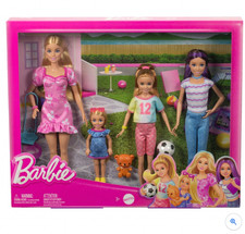 Barbie Sisters Dolls with Accessories 4 Pack - Doll Toy Playset Girls Gift Toys