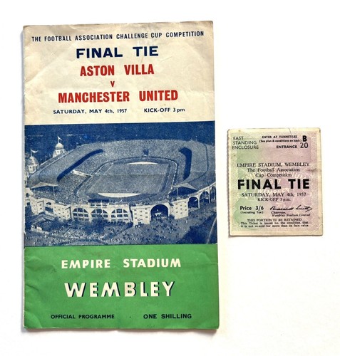 1957 cup final original - fa,