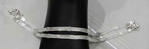 Silver plated anklet - anklet, payal