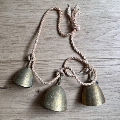 Vintage brass cowbells - vintage,