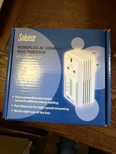 Solwise Homeplug AV PLV-200AV-PIGGY Powerline network extender + AC passthrough