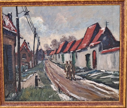 Vintage french ww2 oil - vintage,