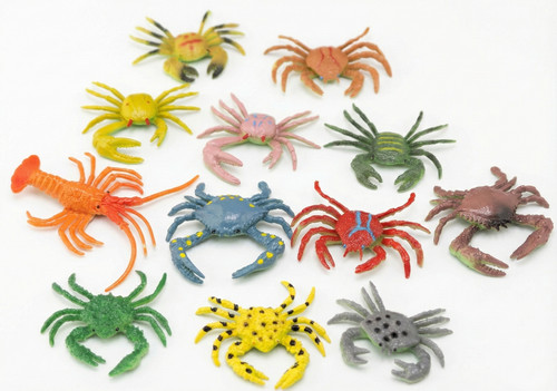 Plastic crabs shrimp - crabs,