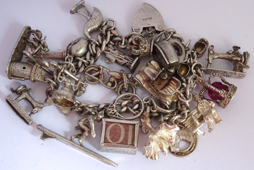 Vintage solid silver - , charm