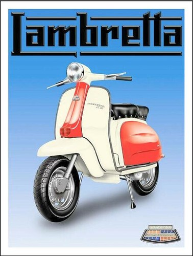 Lambretta scooter retro look - lambretta,