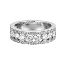 14k white gold princess lab - white,