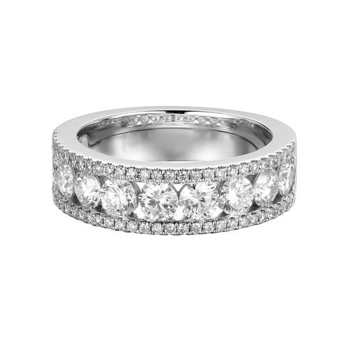 14k white gold - white, lab