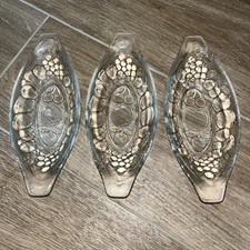 Pair of Vintage 1980s Luminarc Glass Sundae/Banana Boat Dishes