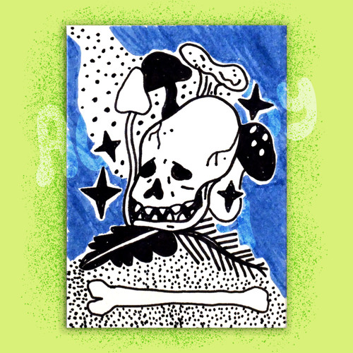 Aceo illustrated art - art, card