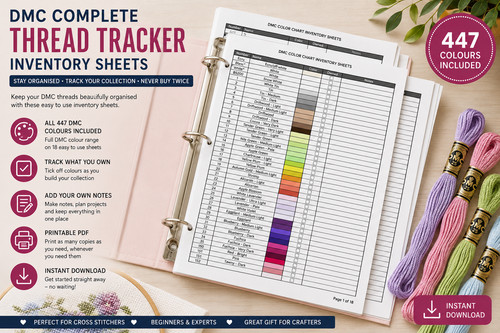Dmc thread tracker - tracker, inventory