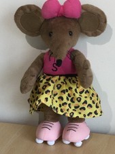 VINTAGE 2011 BBC CBBC RASTAMOUSE 14" SCRATCHY GIRL MOUSE PLUSH SOFT TOY