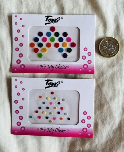 Pack plain bindi 3mm 5mm - pack,