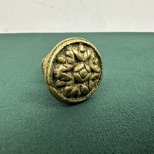 Vintage Brass Drawer Knob 1”
