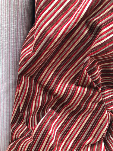 Velvet stripe red - stripe, burgundy