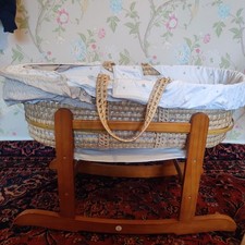 Wicker moses basket - wicker,