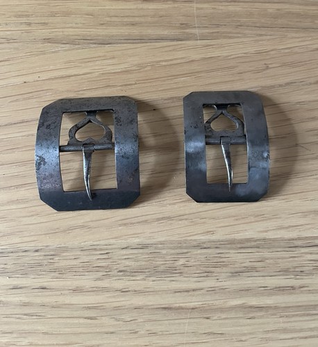 Pair antique georgian steel - antique,