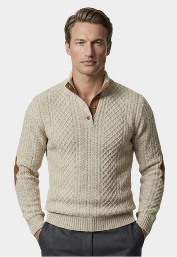 Men beige cross - &, crown