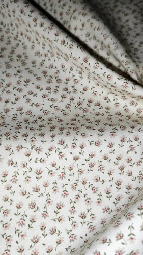 Floral fabric pink roses - fabric,,
