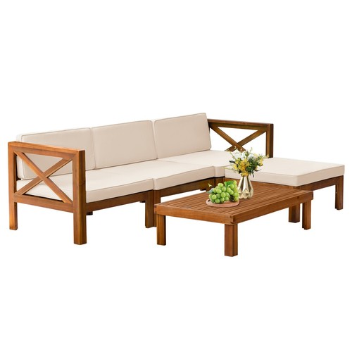Piece acacia wood - 5-piece,