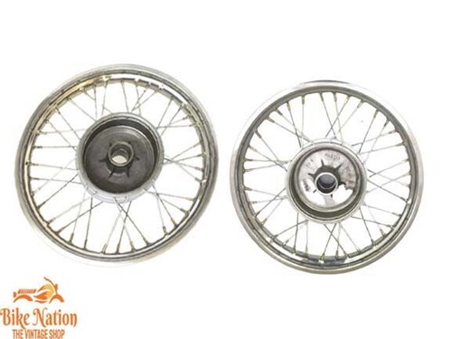 Pair chrome plate - plate, front