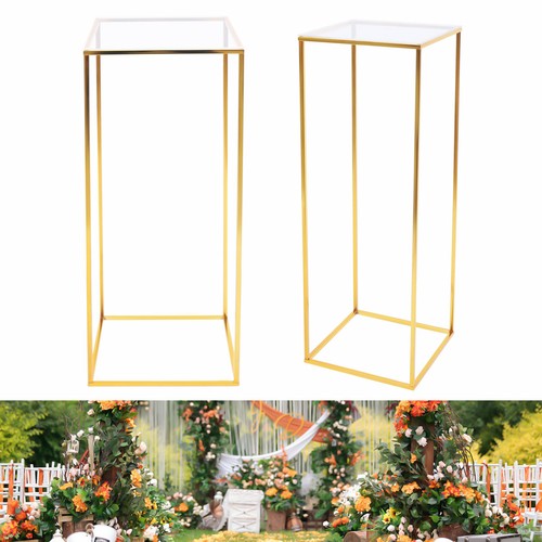 Flower stand gold metal - gold,