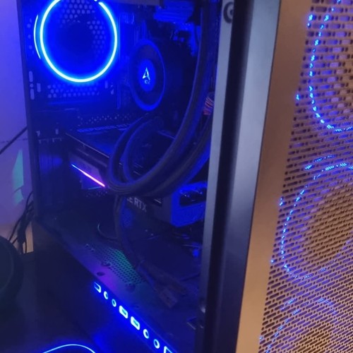 Atx black desktop case with - pc,