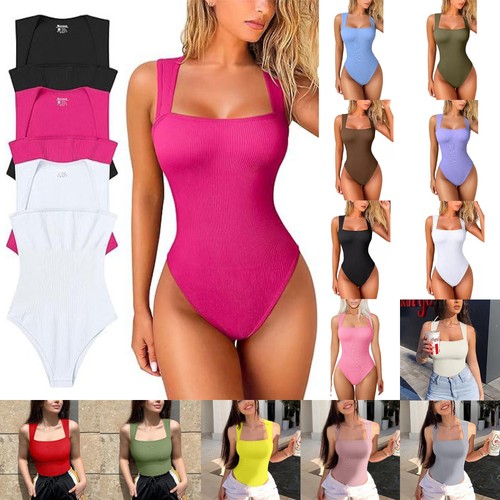 Womens neck sleeveless tank - u-neck,