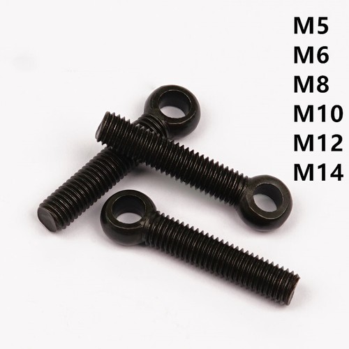 Black steel eye bolts m8 - bolts, m5