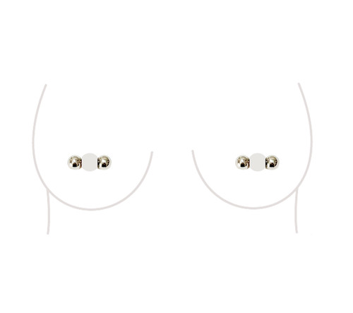 Non piercing fake nipple ball - fake,