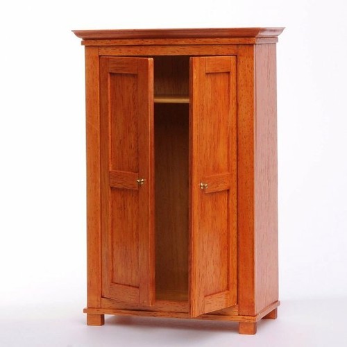 Dollhouse miniature wardrobe - miniature,