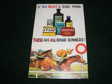 VINTAGE POSTCARD ART HUMOUR BAMFORTH HORSE RACING LAXATIVES JOCKEY