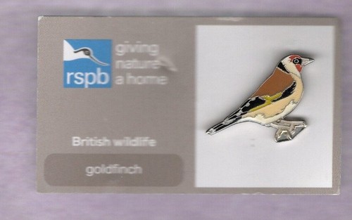 Rspb pin badge goldfinch - pin,
