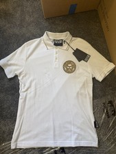 Men's White Versace Polo Shirt