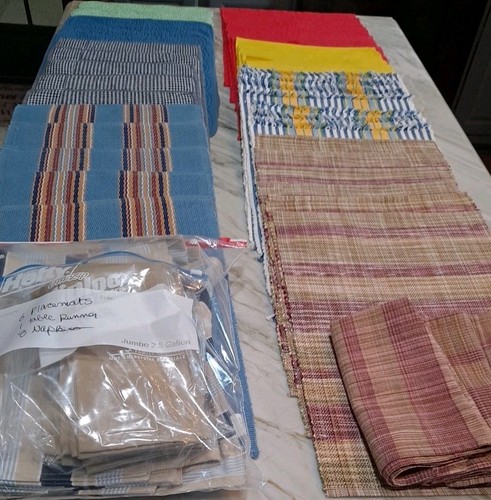 Lot multicolor placemats - lot, sets