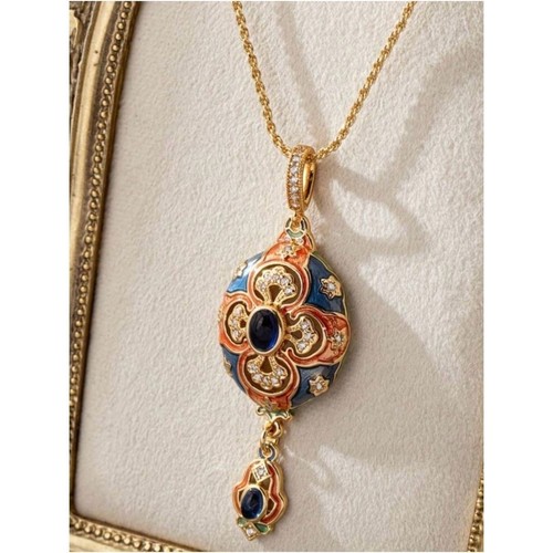 Gold tone blue coral - gold-tone, &