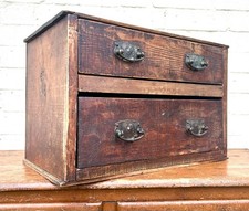 Two drawer pine cabinet wooden