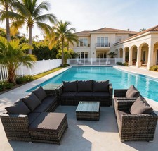 RATTAN GARDEN FURNITURE 9