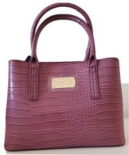 Bebe Aubrey Mini Croco Satchel