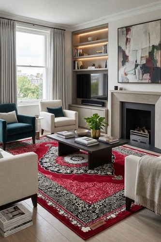 Rug large luxury traditional - ,