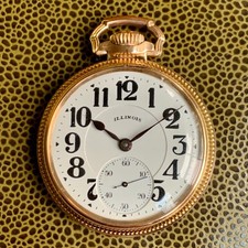 1928 Illinois Bunn Special Type III 60hr. 16S 21 Jewels Railroad Pocket Watch