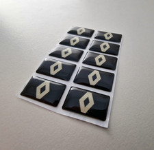 10x Renault 3D Domed Bage Logo