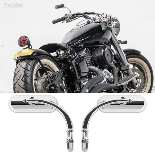 Chrome motorcycle side mirrors - chrome,