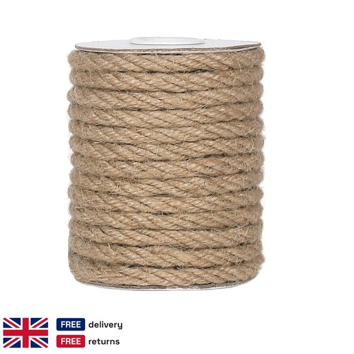 Thick hemp jute rope - thick, 33ft