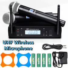 2025 UHF Wireless Microphone Metal Professional Dual Channel Handheld Mics Party