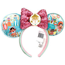 Disney Parks It's a Small World Minnie Mouse Sequined Bow Ears 2024 Headband